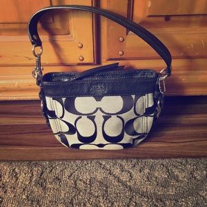 Small Coach Gray/Black purse